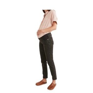 Madewell The Maternity Perfect Vintage Jean Size 25 Black Wash Pull On Stretch
